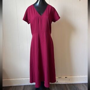 Long Maroon Ann Taylor Dress